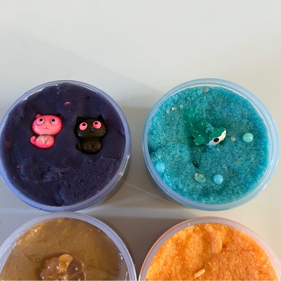 Peachybbies Slime Lot 4 Kitty Ice Pop Pumpkin Cheesecake Candy Corn Fizz - Picture 3 of 4